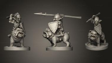 Military figurines Dog Cavalry 3d model
