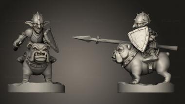 Military figurines Dog Cavalry 3d model