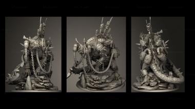 Military figurines Domesticated Dragon 3d model