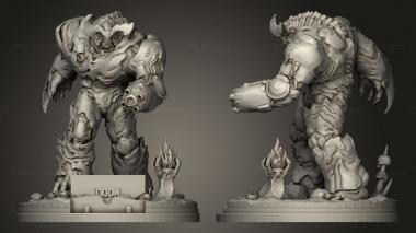 Military figurines DOOM Cyberdemon Cyber first 3d model