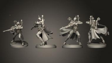 Military figurines autowarriors 2 base 3d model