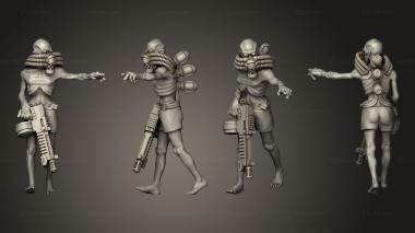 Military figurines dork factory cult the dread gateway rifle 3d model