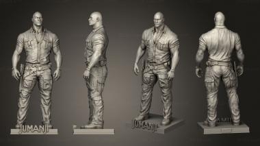 Military figurines dr smolder bravestone dwayne johnson 3d model