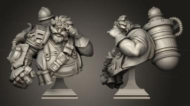 Military figurines Dr tnt the Chunky Artificer 3d model