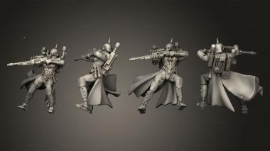 Military figurines autowarriors troop 2 base 3d model