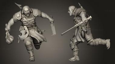 Military figurines Oceanic Community Blood Warrior 3d model