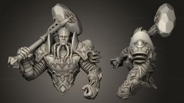 Military figurines Draenei Paladin Mace 3d model