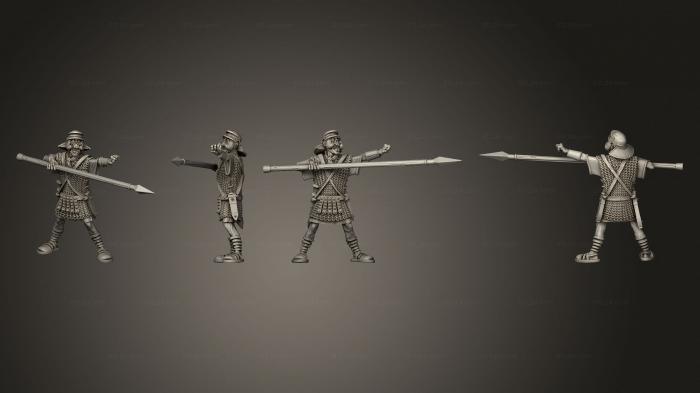 Military figurines (AUXILIA ON FOOT 2, STKW_3031) 3D models for cnc