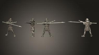 Military figurines AUXILIA ON FOOT 2 3d model