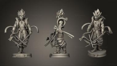 Military figurines Dragon Ball Gogeta Shogun Back Protect 3d model