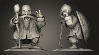 Military figurines Dragon Ball Master Roshi mestre matenrou 3d model