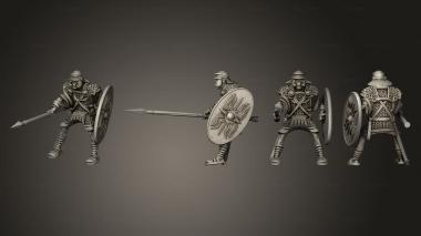 Military figurines AUXILIA RIDERS 1 3d model