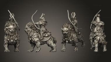 Military figurines Dragon Empire Komainu Archer Bow 3d model