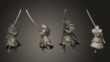 Military figurines Dragon Empire Ashigaru 3d model
