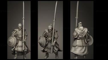 Military figurines Dragon Empire Ashigaru 3d model