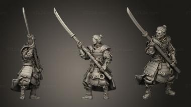 Military figurines Dragon Empire Ashigaru 3d model