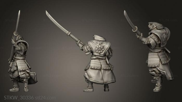 Military figurines (Dragon Empire Ashigaru, STKW_30336) 3D models for cnc