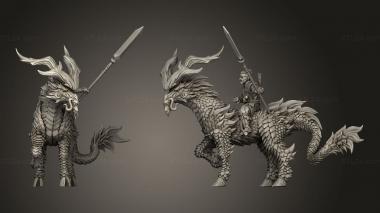 Military figurines Dragon Empire Kirin Riders 3d model