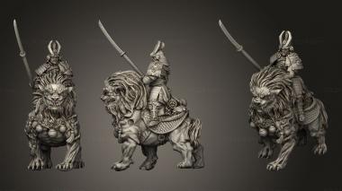 Military figurines Dragon Empire Komainu 3d model