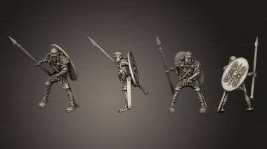 Military figurines AUXILIA RIDERS 3 3d model