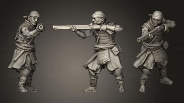 Military figurines Dragon Empire Tanegashima 3d model
