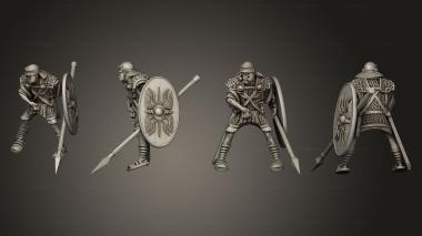 Military figurines AUXILIA RIDERS 4 3d model