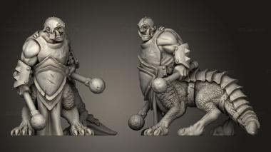 Military figurines Dragon Ogres 3d model