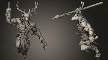 Military figurines Dragon Trapper Stag Minotaur Boi 3d model