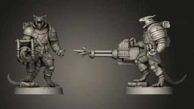 Military figurines Dragon War Annihilators Male Burn 3d model
