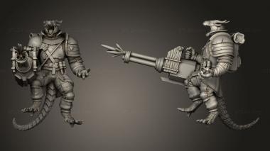 Military figurines Dragon War Annihilators Male Burn 3d model