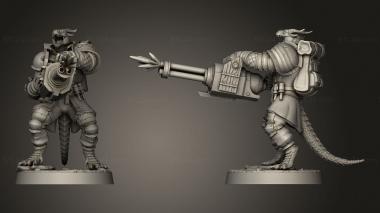 Military figurines Dragon War Annihilators Male Burn 3d model