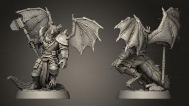Military figurines Dragon War Wyrmblood Elites trapper lodge Elite Draconian 3d model
