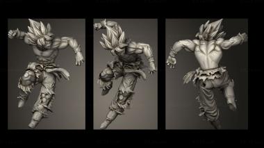 Military figurines dragonball goku frieza 3d model