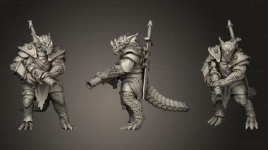 Military figurines Dragonborn Artificer 3d model