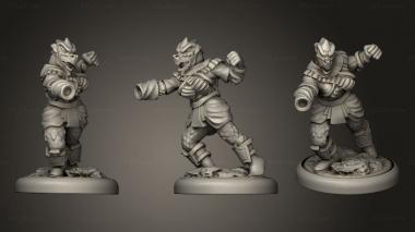 Military figurines Dragonborn Troopers Fem Magmacrown 3d model