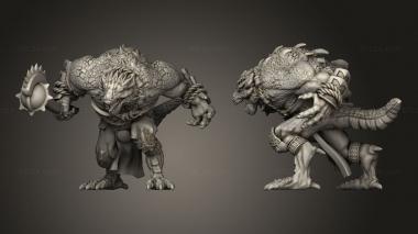 Military figurines Dragonborns Greater 3d model