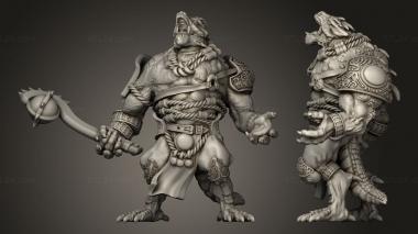 Military figurines Dragonborns Greater Greater 3d model