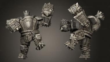 Military figurines Dragon Dwarven Death Guardian 3d model