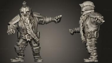 Military figurines Dragon Dwarven Lines 3d model