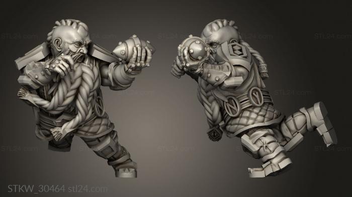 Military figurines (Dragon Dwarven Runners Runner, STKW_30464) 3D models for cnc