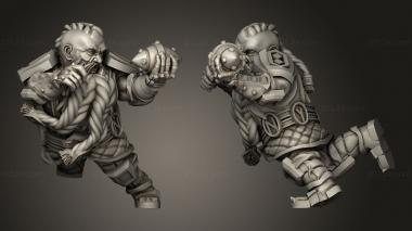Military figurines Dragon Dwarven Runners Runner 3d model