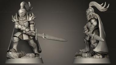 Military figurines Andon Gildermere Human Paladin Fighter Male 3d model
