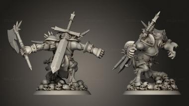 Military figurines Klovak Bloodhide Khartesian Minotaur DFPAG STD 3d model