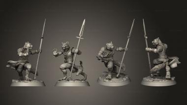 Military figurines Pe Katmandu Soul Weaver Monk Catman 3d model