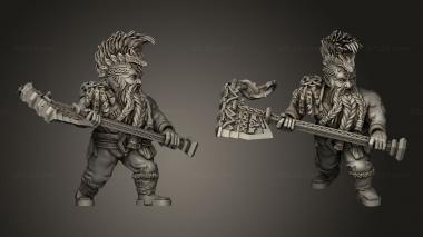 Military figurines Dragon Dwarf Seekers 3d model
