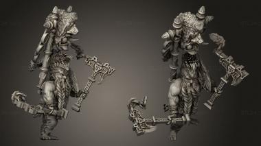 Military figurines Dragon Dwarf Seekers Banner 3d model