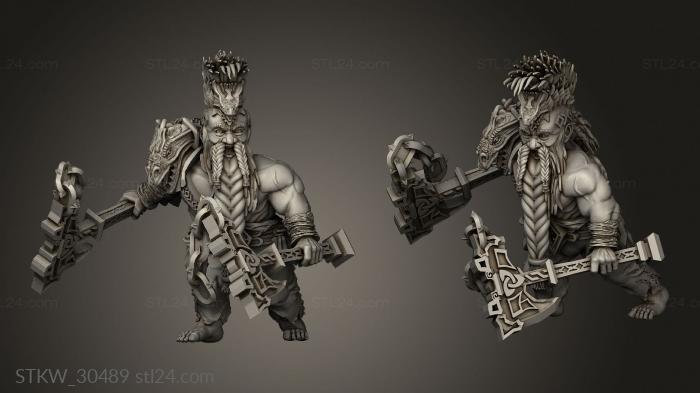 Military figurines (Dragon Dwarf Seekers Seeker, STKW_30489) 3D models for cnc