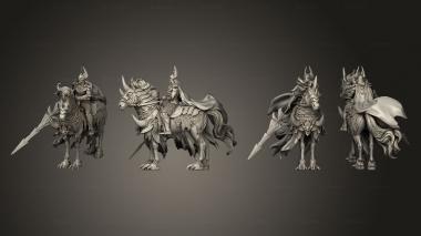 Military figurines Azmogius the rider s 3d model