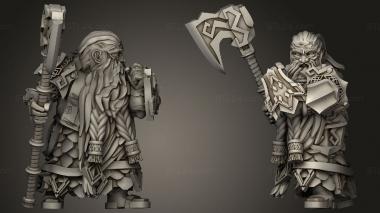 Military figurines Gray Beards Dwarven Holds Greybeard 3d model