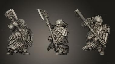 Military figurines Gray Beards Dwarven Holds Greybeard 3d model